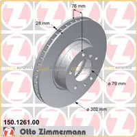 ZIMMERMANN Bremsscheiben f&uuml;r BMW 5er E34 540i 7er E32 730i 735i 740i 750i vorne