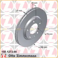 ZIMMERMANN Bremsscheiben Satz f&uuml;r BMW 3er E30 M3 2.3 EVO I 2.3 EVO II 2.5 vorne