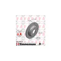 Zimmermann SPORT Bremsscheiben Bel&auml;ge BMW 5er E39 LIMO 520-540i 520-530d hinten