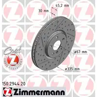 ZIMMERMANN Bremsscheiben f&uuml;r MINI F55 F56 CABRIO F57 CLUBMAN F54 17 Zoll vorne