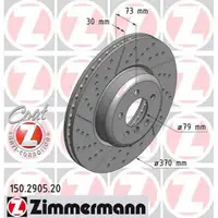 ZIMMERMANN Bremsscheiben f&uuml;r BMW F20 F21 F30 F31 F32 F33 F34 F36 18 Zoll vorne