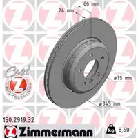 Zimmermann FORMULA F Bremsscheiben Satz f&uuml;r BMW F30 F31 F34 F32 F33 F36 hinten