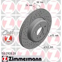 ZIMMERMANN Bremsscheiben Satz f&uuml;r BMW 3er F30 F31 F34 4er F32 F33 F36 hinten