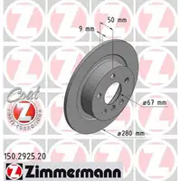 ZIMMERMANN Bremsscheiben Satz f&uuml;r BMW i3 (I01) Electric Hybrid 102/170 PS hinten