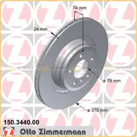ZIMMERMANN Bremsscheiben f&uuml;r BMW 7er E65 E66 E67 760i 745d ab 03.2005 hinten