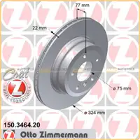ZIMMERMANN Bremsen Bremsscheiben + Bel&auml;ge + Wako f&uuml;r BMW 1er E88 E82 135i hinten
