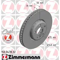 Zimmermann FORMULA F Bremsscheiben f&uuml;r BMW F10/11 F07 F12/13 F06 F01-04 vorne