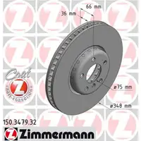 Zimmermann FORMULA F Bremsscheiben f&uuml;r BMW F10/11 F07 F12/13 F06 F01-04 vorne