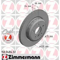 Zimmermann FORMULA F Bremsscheiben f&uuml;r BMW 5er F10 F11 520-530i 518-525d hinten