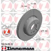Zimmermann FORMULA F Bremsscheiben f&uuml;r BMW Z4 E89 sDrive28/30i 245/258 PS vorne