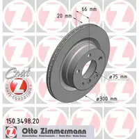 ZIMMERMANN Bremsscheiben f&uuml;r BMW F20 F21 F22 F23 F30 F31 F34 F32 F33 F36 hinten