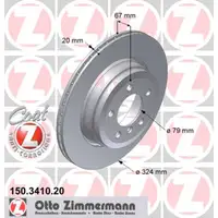 ZIMMERMANN Bremsscheiben f&uuml;r BMW 7er E65-67 730i 735i 730d bis 03.2005 hinten