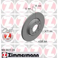 ZIMMERMANN Bremsen Bremsscheiben + Bel&auml;ge Citroen C4 f&uuml;r Peugeot 308 II hinten