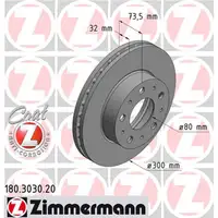 ZIMMERMANN Bremsscheiben Satz CITROEN JUMPER f&uuml;r FIAT DUCATO PEUGEOT BOXER vorne