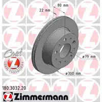 ZIMMERMANN Bremsscheiben CITROEN JUMPER f&uuml;r FIAT DUCATO PEUGEOT BOXER hinten