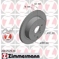 ZIMMERMANN Bremsscheiben f&uuml;r Infiniti FX Nissan Murano (Z50 Z51) 2.5 3.5 hinten