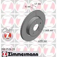 ZIMMERMANN Bremsscheiben Satz NISSAN X-Trail T32 1.6DIG-T 1.6dCi hinten