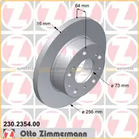 ZIMMERMANN Bremsen Bremsscheiben + Bel&auml;ge + Wako Citroen f&uuml;r Fiat Peugeot vorne