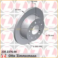 ZIMMERMANN Bremsen Bremsscheiben + Bremsbel&auml;ge Citroen f&uuml;r Fiat Peugeot hinten