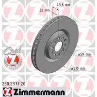 ZIMMERMANN Bremsscheiben CITROEN C8 f&uuml;r FIAT ULYSSE LANCIA PEUGEOT 807 vorne