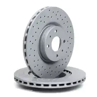 ZIMMERMANN Bremsscheiben + Bel&auml;ge + Wako ABARTH 500 / C (595 / 695) 1.4 vorne