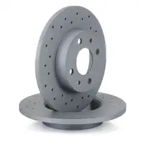 ZIMMERMANN Bremsscheiben + Bel&auml;ge + Wako ABARTH 500 / C (595 / 695) 1.4 hinten