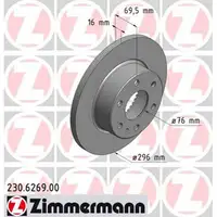 ZIMMERMANN Bremsscheiben Satz IVECO Daily 4 5 ab 06.2006 6-Loch hinten