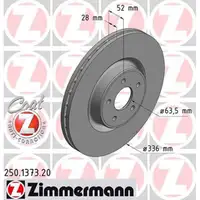 ZIMMERMANN Bremsscheiben f&uuml;r Ford Focus II MK2 2.5RS / RS500 305/350 PS vorne