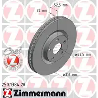 ZIMMERMANN Bremsscheiben + Bel&auml;ge FORD USA EDGE FORD GALAXY S-MAX 17 Zoll vorne