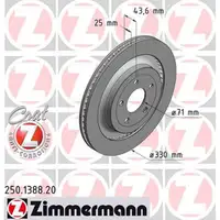 ZIMMERMANN Bremsscheiben Satz f&uuml;r FORD USA MUSTANG 2.3 EcoBoost 5.0 V8 hinten