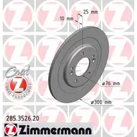 ZIMMERMANN Bremsscheiben Satz f&uuml;r Hyundai i40 (VF) 17/18 Zoll Kia Cadenza hinten