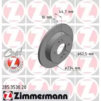 ZIMMERMANN Bremsscheiben f&uuml;r HYUNDAI i10 (BA, IA) 1.0 + 1.0 LPG + 1.2 hinten