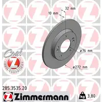 ZIMMERMANN Bremsscheiben Satz f&uuml;r HYUNDAI i30 (PDE, PD) + i30 Kombi (PDE) hinten