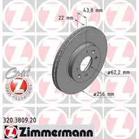 ZIMMERMANN Bremsscheiben Satz f&uuml;r Hyundai Accent IV (RB) Kia Rio III (UB) vorne