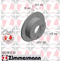 ZIMMERMANN Bremsscheiben Satz f&uuml;r Kia Cerato II (TD) Soul (AM) hinten