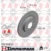 ZIMMERMANN Bremsscheiben Satz f&uuml;r MAZDA CX-3 (DK) 2.0 / AWD + 1.5 D / AWD hinten