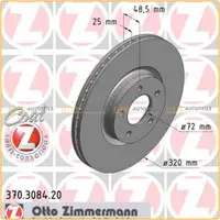 ZIMMERMANN Bremsscheiben Satz f&uuml;r Mazda 3 (BK BL) 2.3 MPS 260 PS vorne