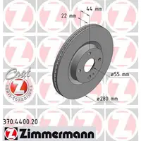 ZIMMERMANN Bremsscheiben f&uuml;r FIAT 124 Spider (348_) MAZDA MX-5 IV (ND) vorne