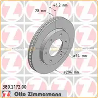 ZIMMERMANN Bremsscheiben f&uuml;r Mitsubishi L200 2.5DiD 128-178 PS ab 11.2005 vorne
