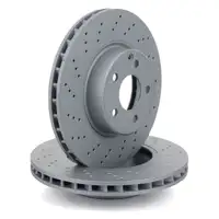 ZIMMERMANN Bremsen Kit Bremsscheiben + Bremsbel&auml;ge + Wako Mercedes SL R230 vorne