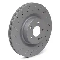 ZIMMERMANN Bremsen Kit Bremsscheiben + Bel&auml;ge + Wako Mercedes W211 W221 vorne