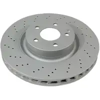 ZIMMERMANN Bremsen Kit Bremsscheiben + Bel&auml;ge + Wako Mercedes W221 C216 vorne