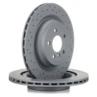 ZIMMERMANN Bremsen Kit Bremsscheiben + Bel&auml;ge MERCEDES M-KLASSE GLE W166 hinten