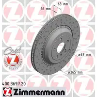 ZIMMERMANN Bremsscheiben Satz MERCEDES W164 W251 V251 63 AMG 4-matic hinten