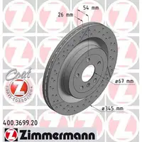 ZIMMERMANN Bremsscheiben Satz MERCEDES GL GLS X166 GLE M-KLASSE W166 C292 hinten