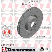 ZIMMERMANN Bremsscheiben + Bel&auml;ge + Wako MERCEDES-BENZ SL R231 350 400 500 vorne