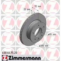 ZIMMERMANN Bremsscheiben Satz Mercedes Sprinter 3t (903) 4t (904) vorne