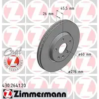 ZIMMERMANN Bremsscheiben f&uuml;r OPEL ASTRA K 1.0 1.4 1.4/1.6Turbo 1.6CDTi vorne