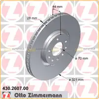 ZIMMERMANN Bremsscheiben + Bel&auml;ge f&uuml;r Opel Astra H Zafira B 2.0 OPC vorne