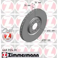 ZIMMERMANN Bremsscheiben Satz f&uuml;r Peugeot RCZ 1.6 16V 2.0HDi 156/163 PS vorne